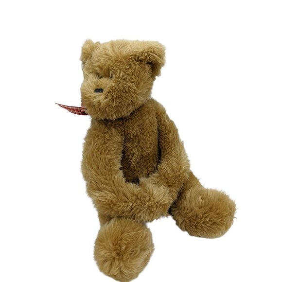 Progressive Plush Berne Bear plush stuffed animal animal 12" red gold bow - Picture 4 of 10